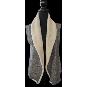 Tommy Hilfiger Cardigan Women's Large Sherpa Stretch Asymmetrical  Sweater